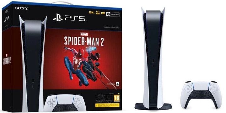 Стационарная игровая консоль Sony PlayStation 5 C chassis Digital Edition + Marvel's Spider-Man 2 (0711719573739) 33000174 фото