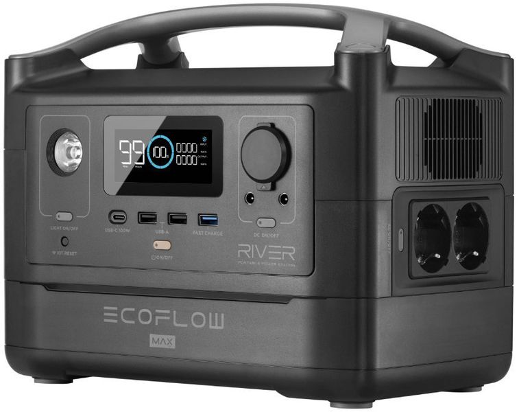 Зарядна станція EcoFlow RIVER Max (576 Вт·г) 600W Міжнародна версія (3400126) EFRIVER600MAX-EU фото